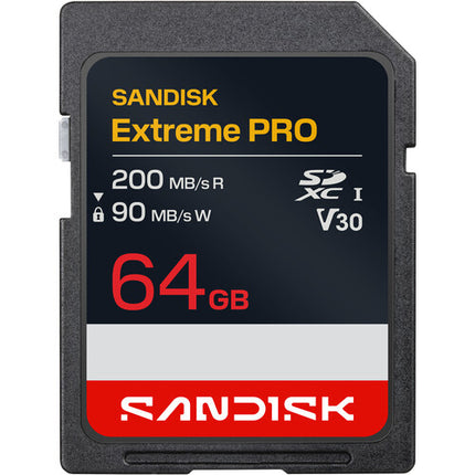SanDisk 64GB Extreme PRO UHS-I Tarjeta de Memoria SDXC 200MBs 3 Pack