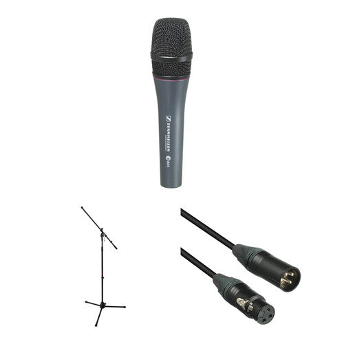 Sennheiser E 865 Micrófono De Condensador De Mano Kit Con Patrón Supercardioide