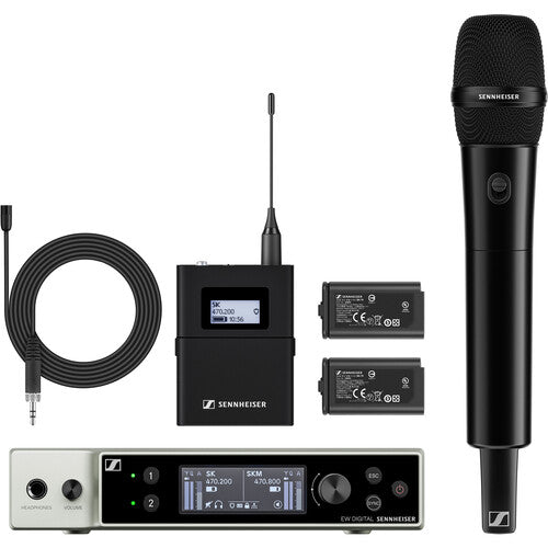 Sennheiser EW-DX MKE 2-835-S Kit inalámbrico digital dual con micrófonos y bolsa Gator GM-2W