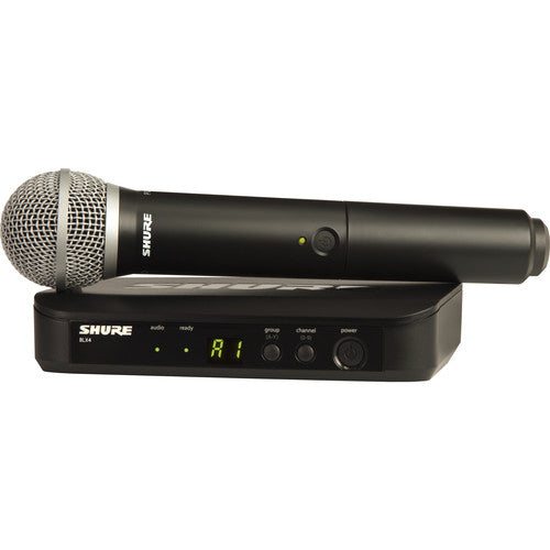 Shure BLX24/PG58 Sistema de Micrófono Inalámbrico con Bolsa Funda y Cable XLR