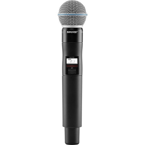 Shure QLXD24/B58 Sistema de Micrófono Inalámbrico Digital Beta 58A 9 Horas de Batería y Alcance 100 Metros
