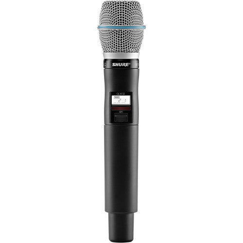 Shure QLXD24/B87A Sistema de Micrófono Digital Inalámbrico con Micrófono Beta 87A y Alcance de 100 m