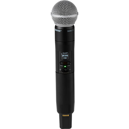 Shure SLXD4Q+ receptor inalámbrico digital 4 canales con 2 SLXD2+ SM58 2 SLXD1+ y 2 micrófonos lavalier WL185m