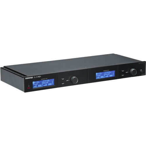 Shure SLXD4QDAN+ Receptor Inalámbrico Digital Cuádruple Dante 138 MHz 4 Micrófonos SLXD2+ Nexadyne