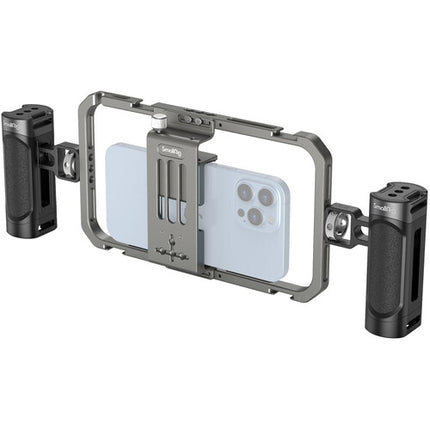 SmallRig Kit de Video Todo en Uno con Mini Trípode Mesa y Jaula para Smartphone 2.2-3.5"