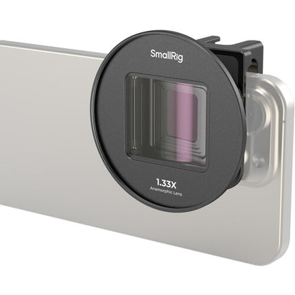 SmallRig Lente Anamórfico 1.33x para Móviles con Kit de Filtros 5-en-1 67mm
