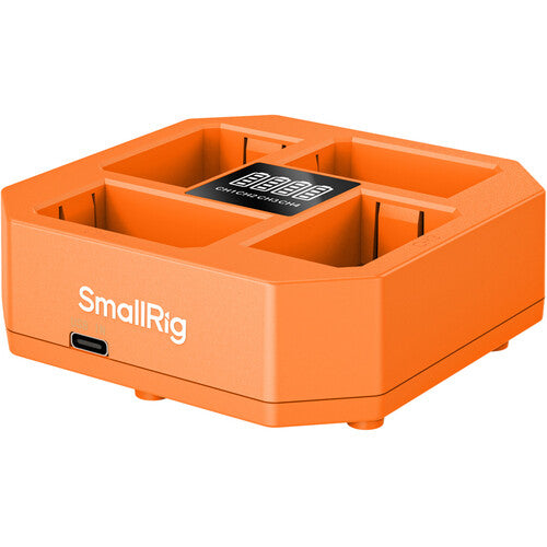 SmallRig P-FZ100 Kit 4 Baterías USB-C 2400mAh Cargador Cuádruple