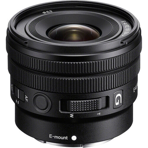 Sony E 10-20mm f4 PZ G Lente Gran Angular APS-C Kit con Filtro UV 62mm