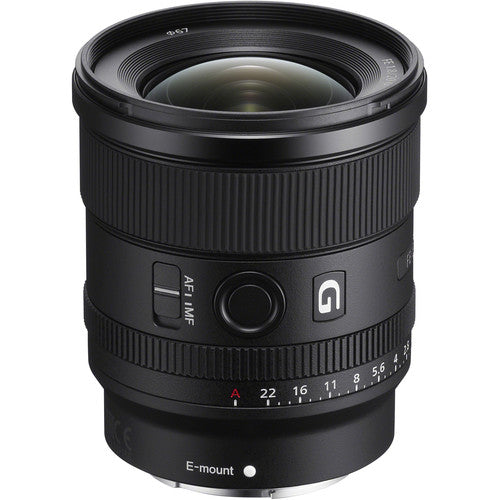 Objetivo Sony FE 20mm f1.8 G Lente con apertura f1.8 Filtro UV 67mm y kit de limpieza