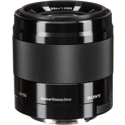 Sony E 50mm f/1.8 OSS Objetivo Estabilizado con Filtro UV 49mm Kit de Limpieza