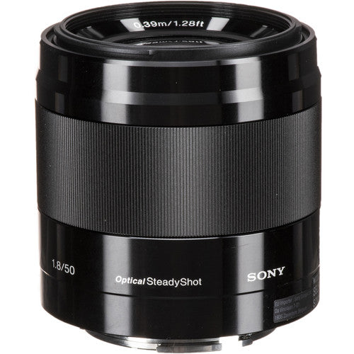 Sony E 50mm f/1.8 OSS Objetivo Estabilizado con Filtro UV 49mm Kit de Limpieza