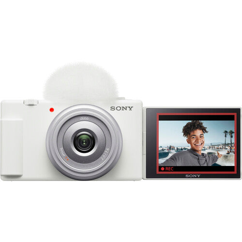 Sony ZV-1F Cámara Vlogging 20.1MP UHD 4K 64GB Kit Accesorios Blanca
