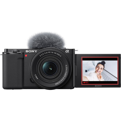 Sony ZV-E10 Cámara Sin Espejo 24.2MP 4K30p 16-50mm Mini Flash Kit