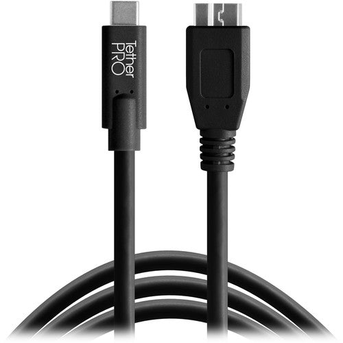 Tether Tools TetherPro Cable USB 15 pies con Placa de Montaje TetherBLOCK