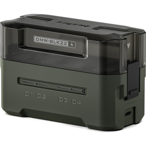 Tilta DMW-BLK22 Kit para cámaras mirrorless con 4 baterías y estación de carga verde