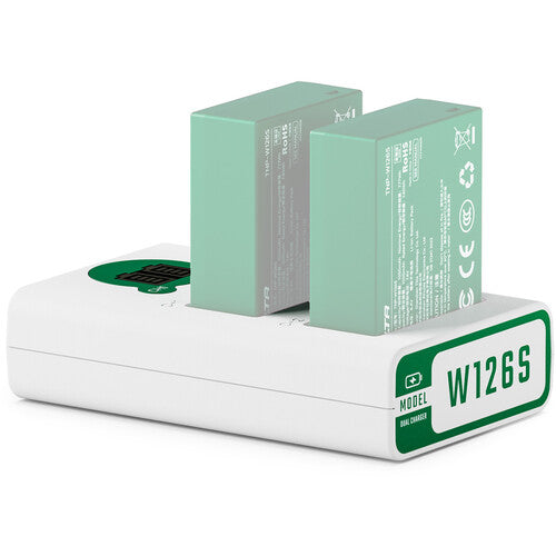 Tilta NP-W126S Estación de carga Kit 2 baterías First Green