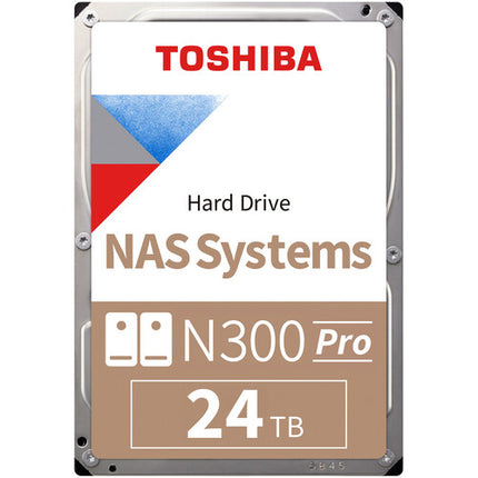Toshiba 24TB N300 PRO HDD NAS Interno 7200 rpm SATA III 3.5" 2-Pack