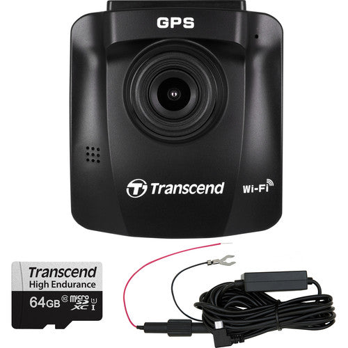 Transcend DrivePro 230 Cámara para Auto 1080p 130° FOV 64GB MicroSD