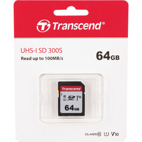 Transcend 64GB 300S UHS-I SDXC Tarjeta de Memoria Clase 10 2-Pack
