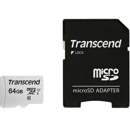 Transcend 64GB microSDXC UHS-I Clase 10 95MB/s 2-Pack con Adaptador SD
