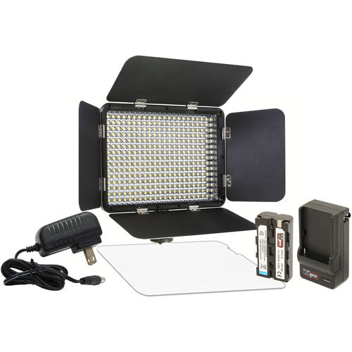 Vidpro LED-330X Kit Luz LED con Temperatura Variable 3200-5600K 70° Beam Angulo y Funda Suave