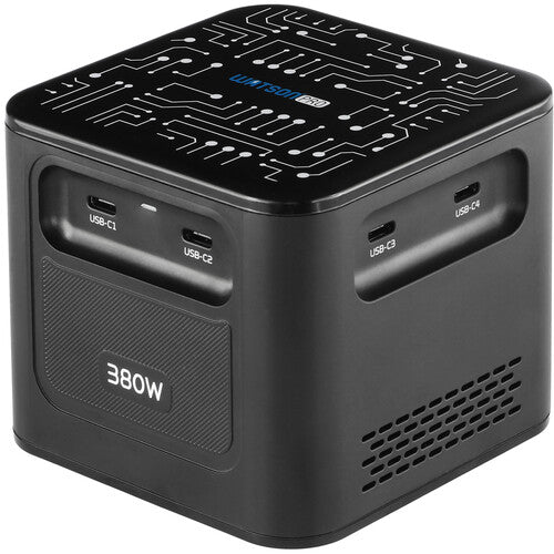 Watson Cargador USB GaN 380W 8 Puertos 6 USB-C 240W Cable Pearstone