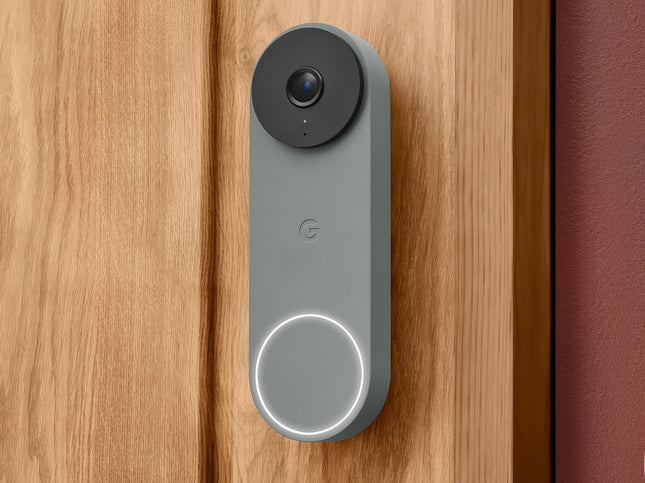 Nest Doorbell alambrico 3ra generación color Hazel timbre inteligente