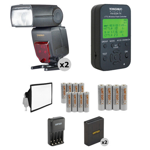 Yongnuo YN685 Speedlite Inalámbrico para Nikon Kit de Flash i-TTL Profesional