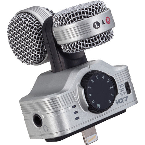 Zoom iQ7 Micrófono Estéreo M S con Soporte Multifunción y Luz LED 21